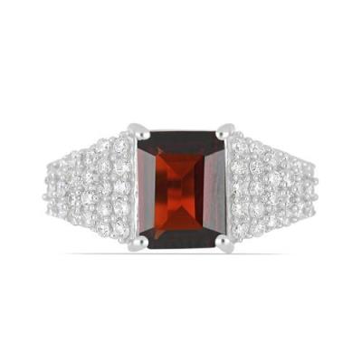 BUY NATURAL PERIDOT GEMSTONE CLASSIC RING IN STERLING SILVER